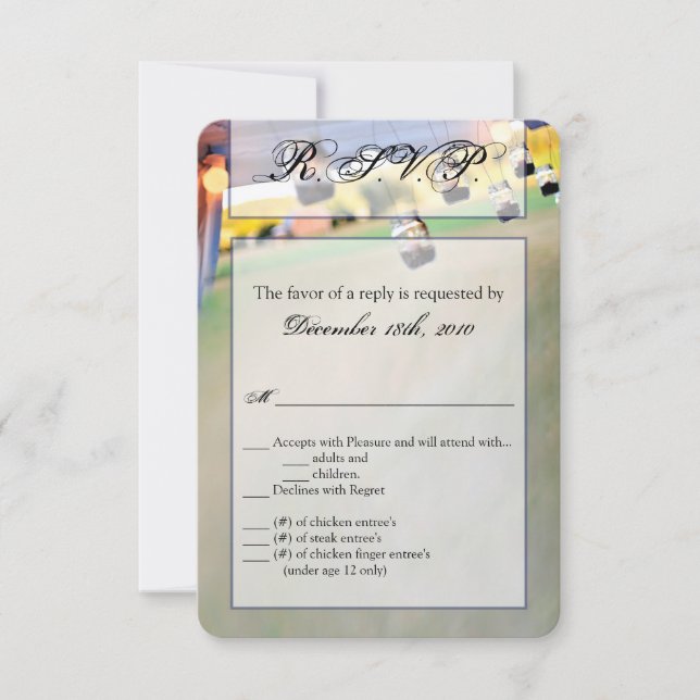 Antal Burk-ljus för ringbroms Inbjudningar (Framsida)