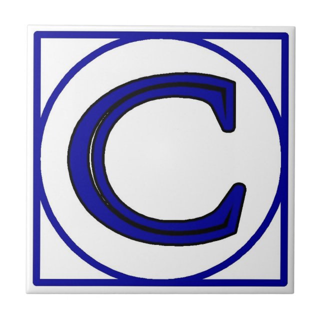 Antal filer för Blue Fransk Brev House-nummer Kakelplatta (Framsidan)