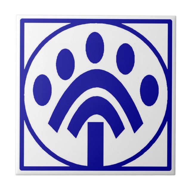 Antal filer för Blue Fransk Brev House-nummer Kakelplatta (Framsidan)