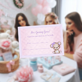 Antal gäster, babystödraster Lila Björnspel Tilläggskort