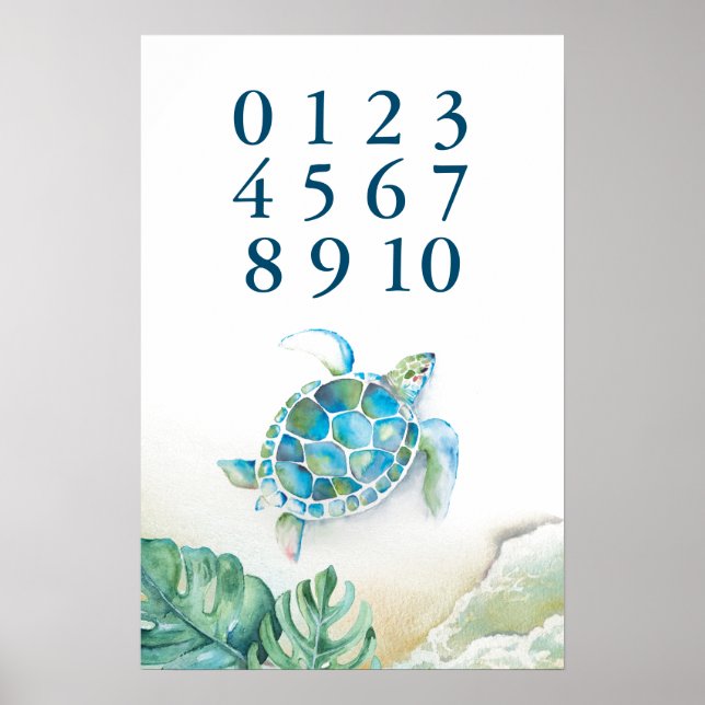 Antal Kids Poster Tropical Sea Turtle (Framsidan)