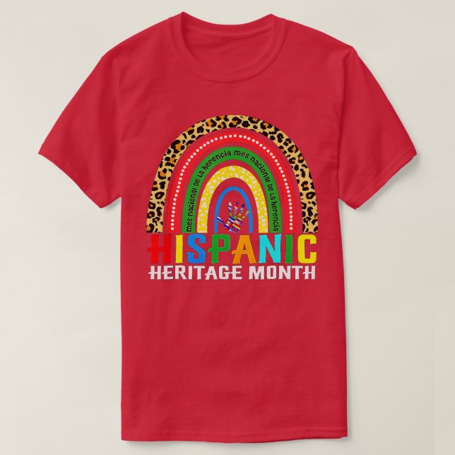 Antal nationella historiska arv, månads regnbåge - t shirt (Design framsida)