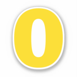 Antal nollor Guld och vit fästmärke Klistermärken