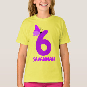 Antal och Namn Lila av dagsljus (Cute Butterfly) T Shirt