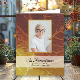 Antal skuggor i höstens begravningstjänst program