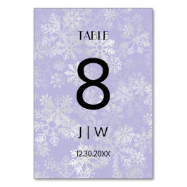 Antal snöiga julen  bordsnummer