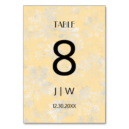 Antal snöjular bordsnummer