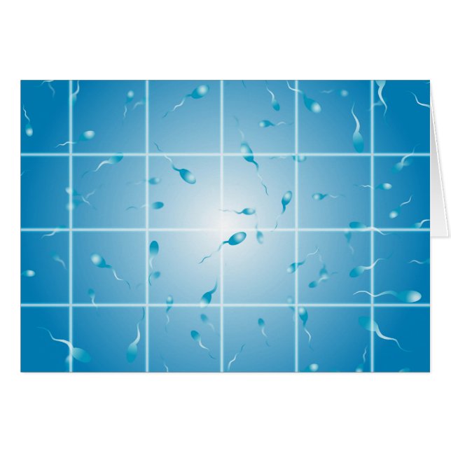Antal Sperm Hälsningskort (Framsidan Horizontal)