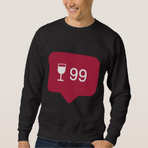 Antal vin Kärlek Lång Ärmad Tröja