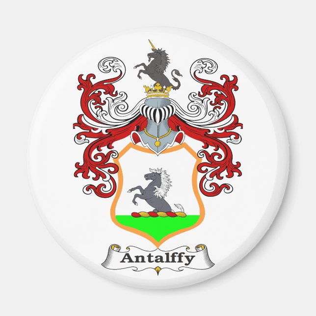Antalffy Family Hungary Jackar av Arm Magnet (Framsidan)