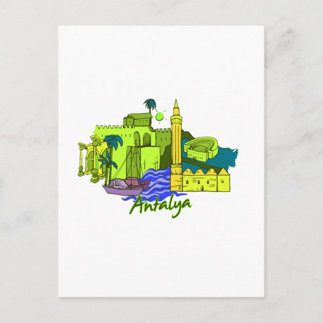 antalya grönt city image.png vykort (Framsida)