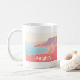 Antalya Turkey Pastel Travel Kaffemugg