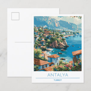 Antalya Turkey Travel Vykort