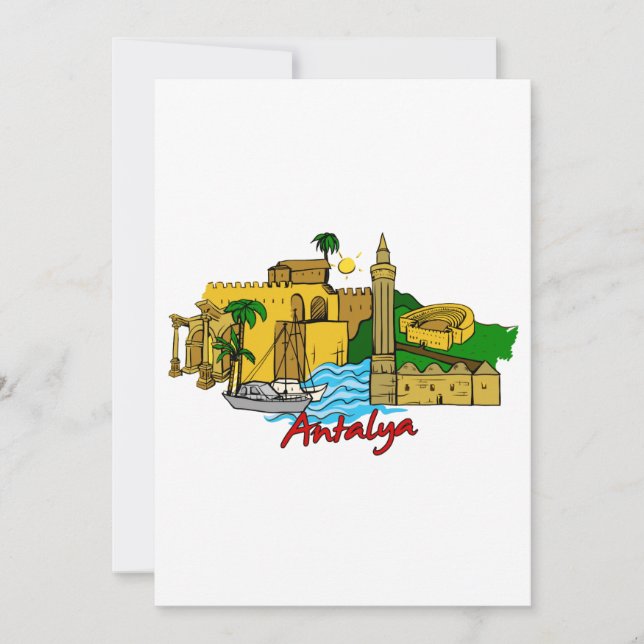 Antalya - Turkiet Inbjudningar (Framsida)