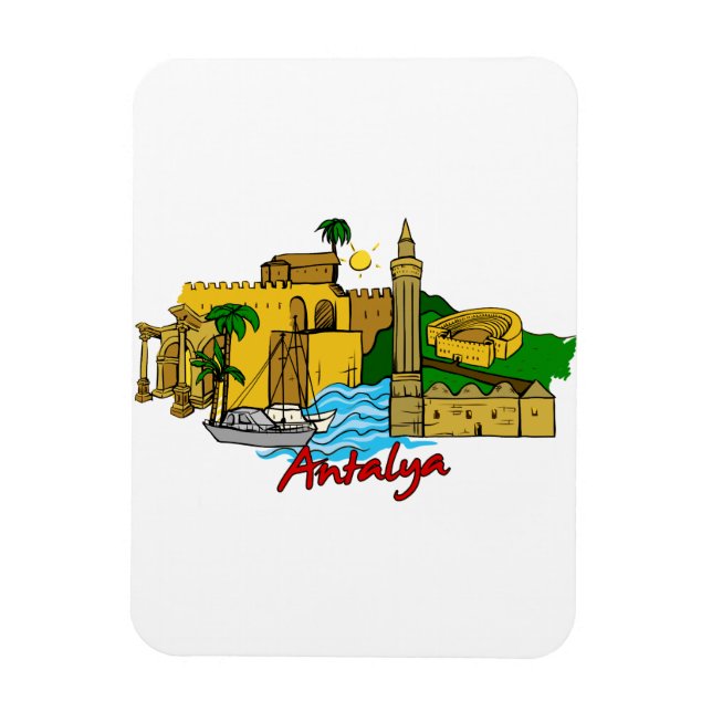 Antalya - Turkiet Magnet (Vertikal)