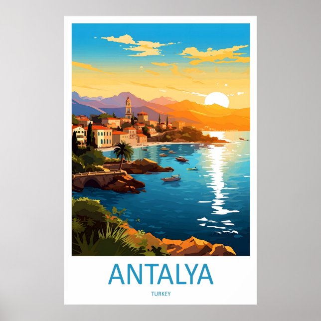 Antalya Vintage Park Affisch Skidresa Nationell (Framsidan)