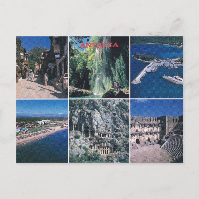 Antalya - vykort (Framsida)