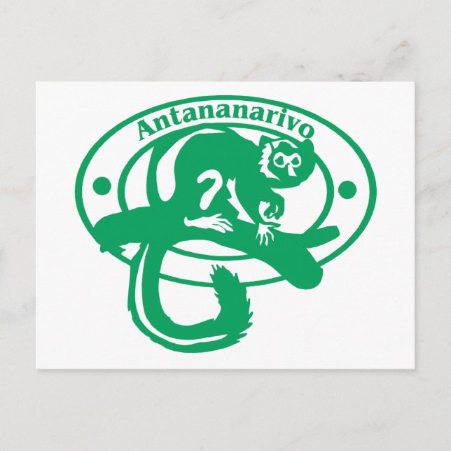 Antananarivo Frimärke Vykort (Framsida)