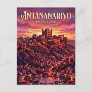 Antananarivo-kullarna Madagaskar Vykort