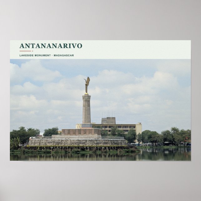 Antananarivo sjömonument poster (Framsidan)