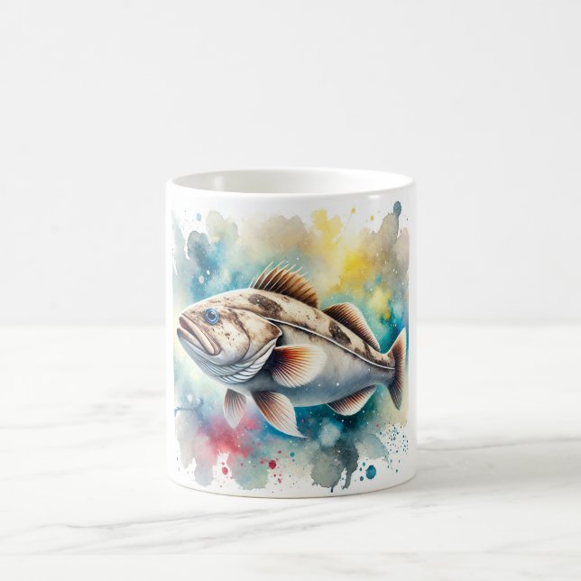 Antarctic Cod 130724AREF112 - Watercolor Kaffemugg (Center)