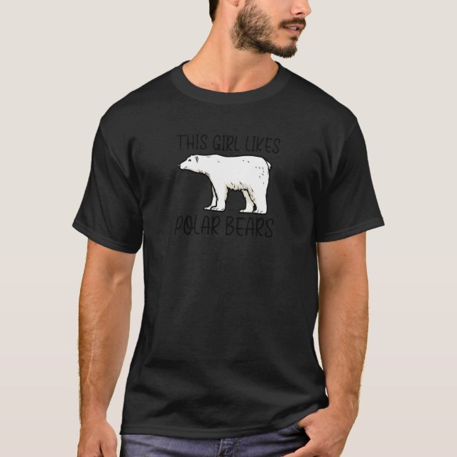Antarctic Wildlife Cute Polar Bears Wilderness Pre T Shirt (Framsida)