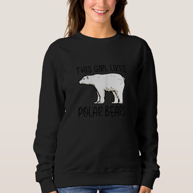 Antarctic Wildlife Cute Polar Bears Wilderness T Shirt (Framsida)