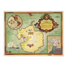 Antarctica - 2:a Byrd Expedition Anqitue Karta 193