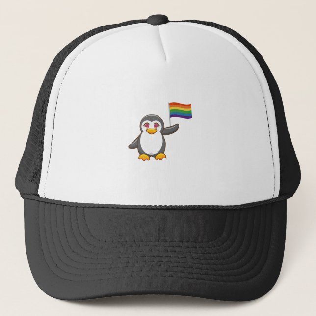 Antarctica Animal Gay pride Rainbow Penguin LGBT Keps (Framsida)
