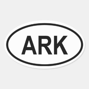 Antarctica "ARK" Ovalt Klistermärke