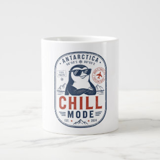 Antarctica Chill Mode Rolig Pingvin kaffemugg Jumbo Mugg