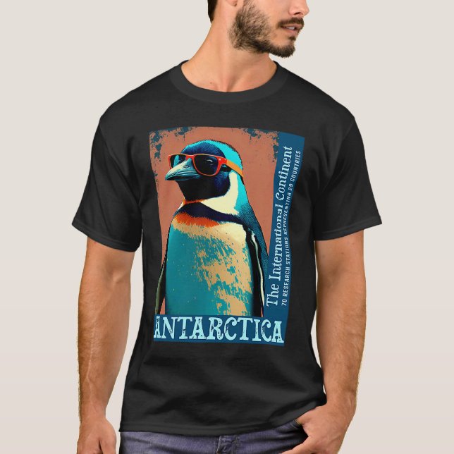 Antarctica Cute Cool Penguin Antarctic Research So T Shirt (Framsida)