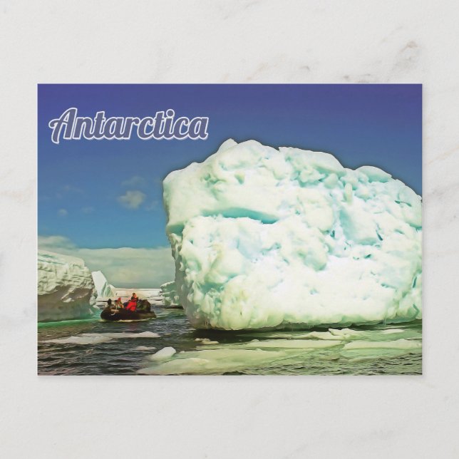 Antarctica-exploatören Vykort (Framsida)