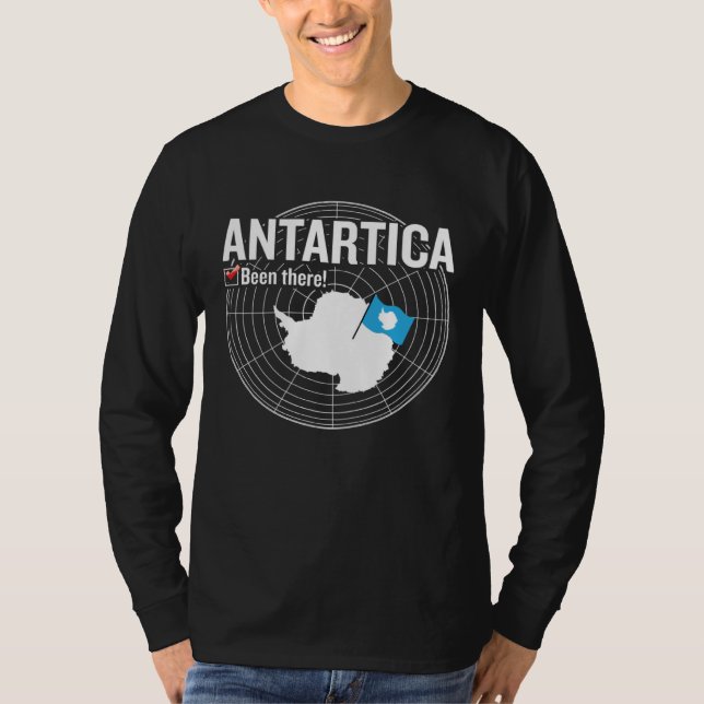 Antarctica Flag Travel Enthusiast Traveling Travel T Shirt (Framsida)