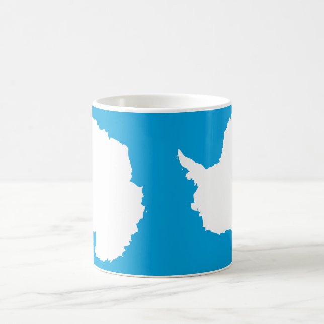 Antarctica Flagga Ceramic Mugg (Center)
