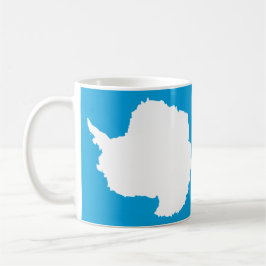 Antarctica Flagga Ceramic Mugg