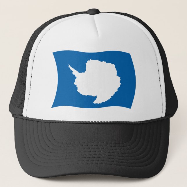 Antarctica Flagga Hat Truckerkeps (Framsida)