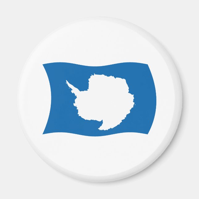 Antarctica Flagga Magnet (Framsidan)