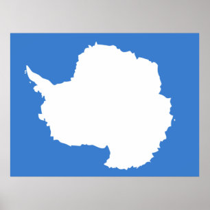 Antarctica Flagga Poster
