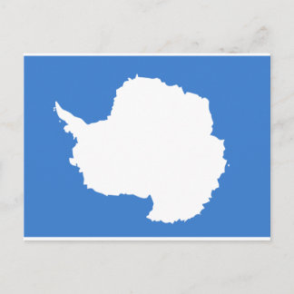 Antarctica Flagga Vykort