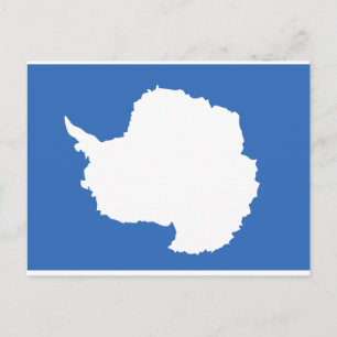 Antarctica Flagga Vykort