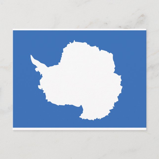 Antarctica Flagga Vykort (Framsida)