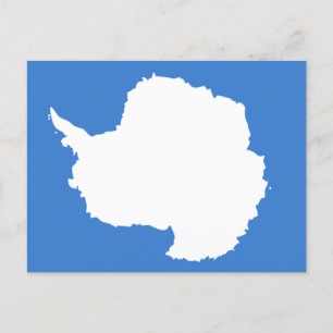 Antarctica Flagga Vykort
