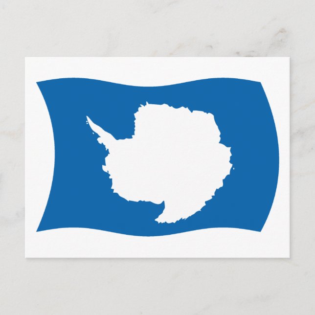 Antarctica Flagga vykort (Framsida)