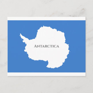 Antarctica Flagga Vykort