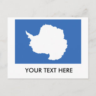 Antarctica Flagga Vykort