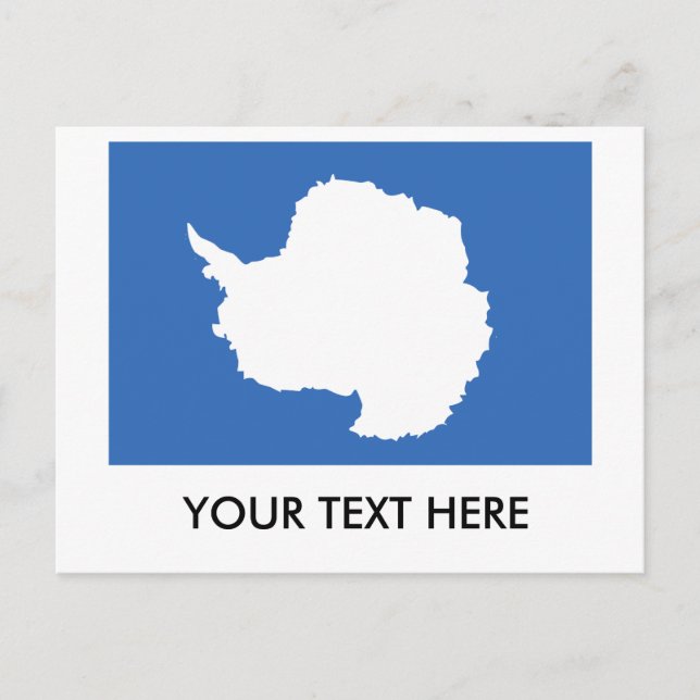 Antarctica Flagga Vykort (Framsida)