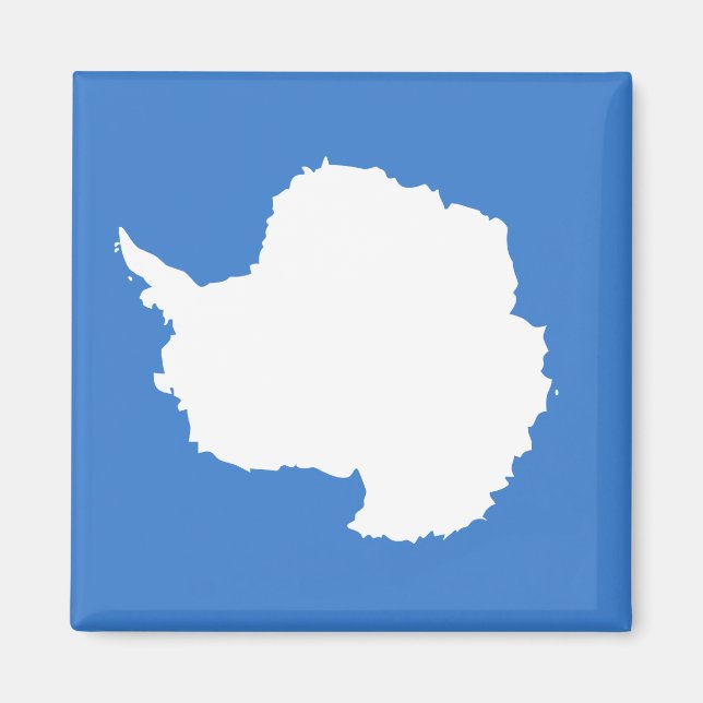 Antarctica Hög Flagga Magnet (Framsidan)