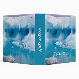Antarctica iceberg-foto med text