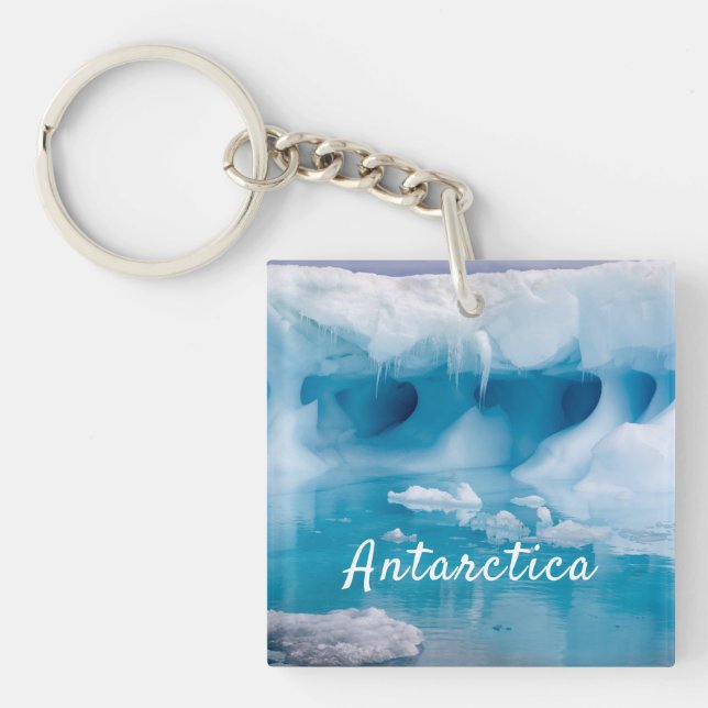 Antarctica iceberg-foto med text (Framsidan)